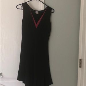 Sexy black clingy dress